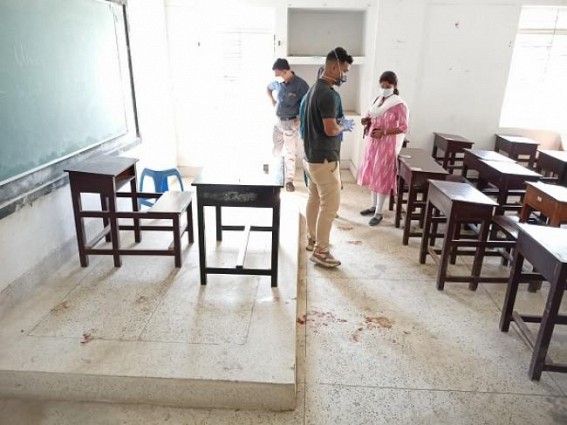 Blood stains found inside MBB College Campus Blood stains found inside MBB College Campus